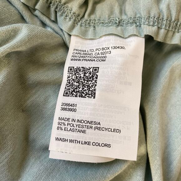 Prana Sol Searcher LS Crew Women's M Saltwater Standard Fit Thumbholes Rouching - Picture 8 of 10